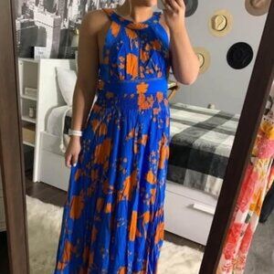 Anthropologie Abel The Label Charlie Blue Maxi Dress / Medium